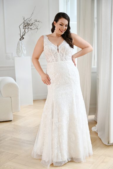 Curvy-Brautkleid